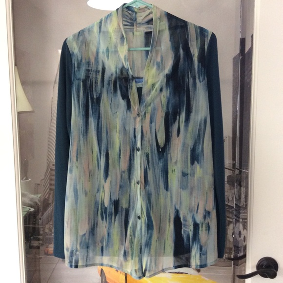 Simply Vera Wang Lightweight Top+Attached Sheer Cardigan, fits like S/M imo - Picture 4 of 7